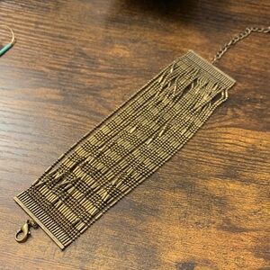 Plunder Bronze Multi-Strand Beaded Statement Bracelet